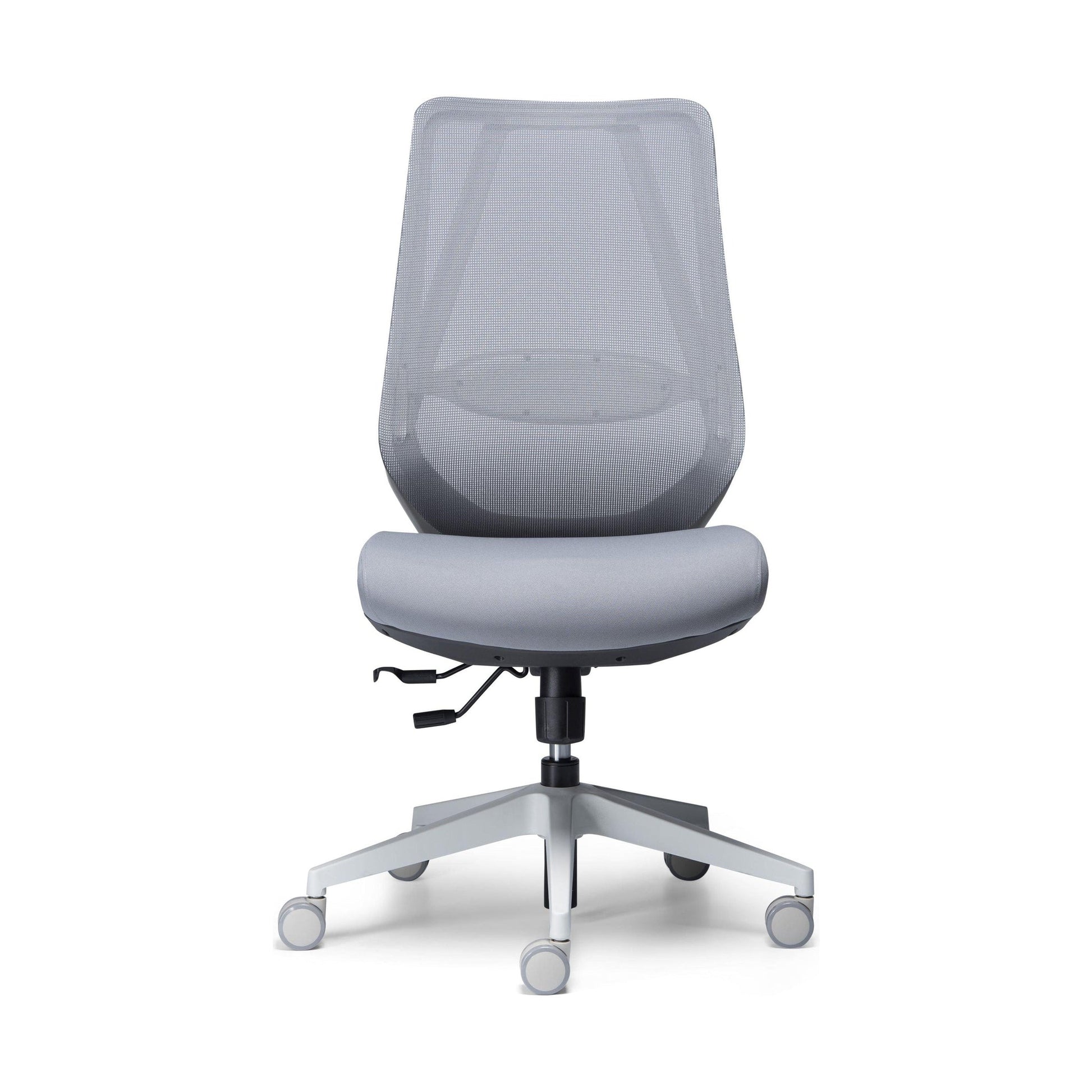 Voka White Grey Task Chair Without Arms - Office Furniture Company