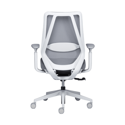 Voka White Grey Task Chair Without Arms - Office Furniture Company