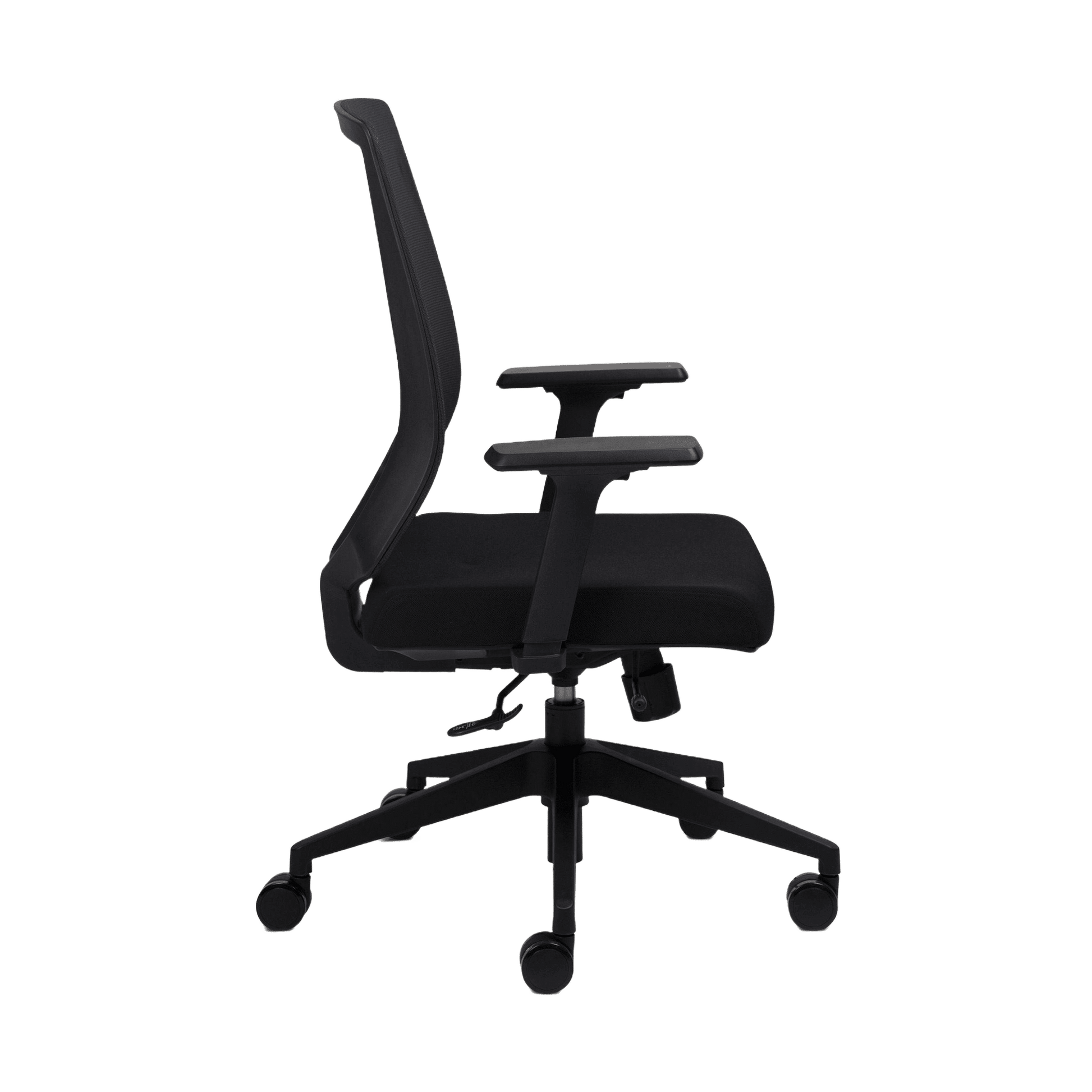 Volt Mesh Office Chair Adjustable Arms Black Plastic Base