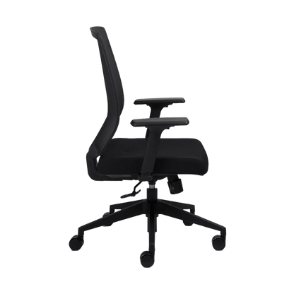 Volt Mesh Office Chair Adjustable Arms Black Plastic Base
