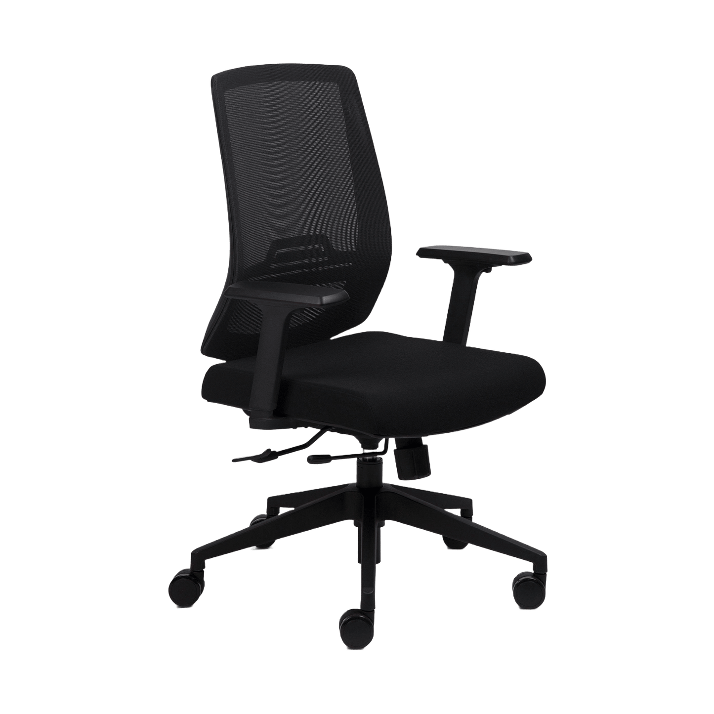 Volt Mesh Office Chair Adjustable Arms Black Plastic Base