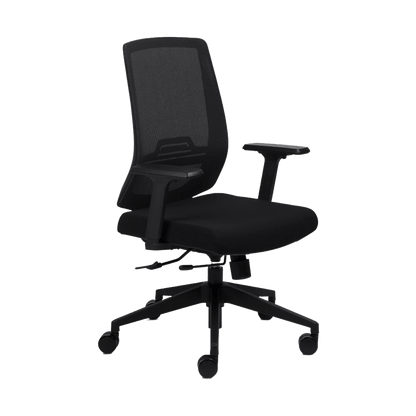Volt Mesh Office Chair Adjustable Arms Black Plastic Base