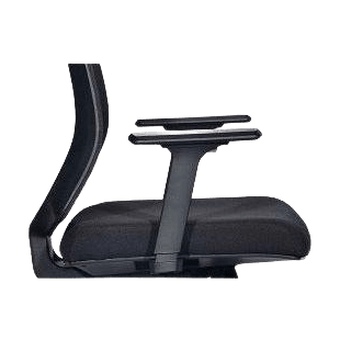 Volt Mesh Office Chair Adjustable Arms Black Plastic Base
