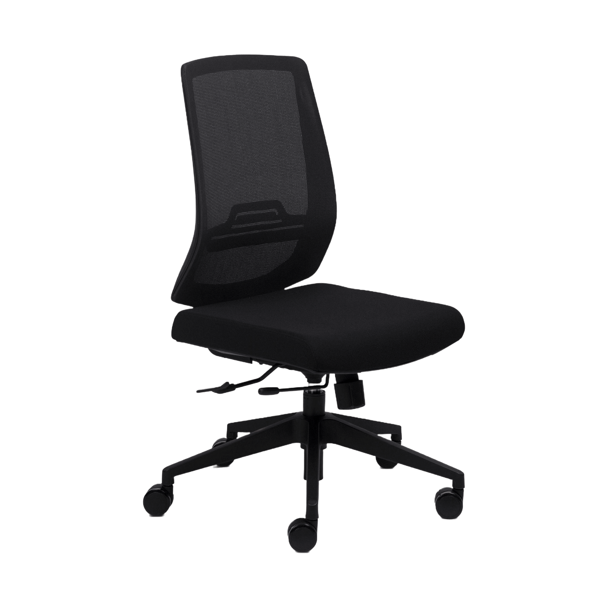 Volt Mesh Office Chair Adjustable Arms Black Plastic Base