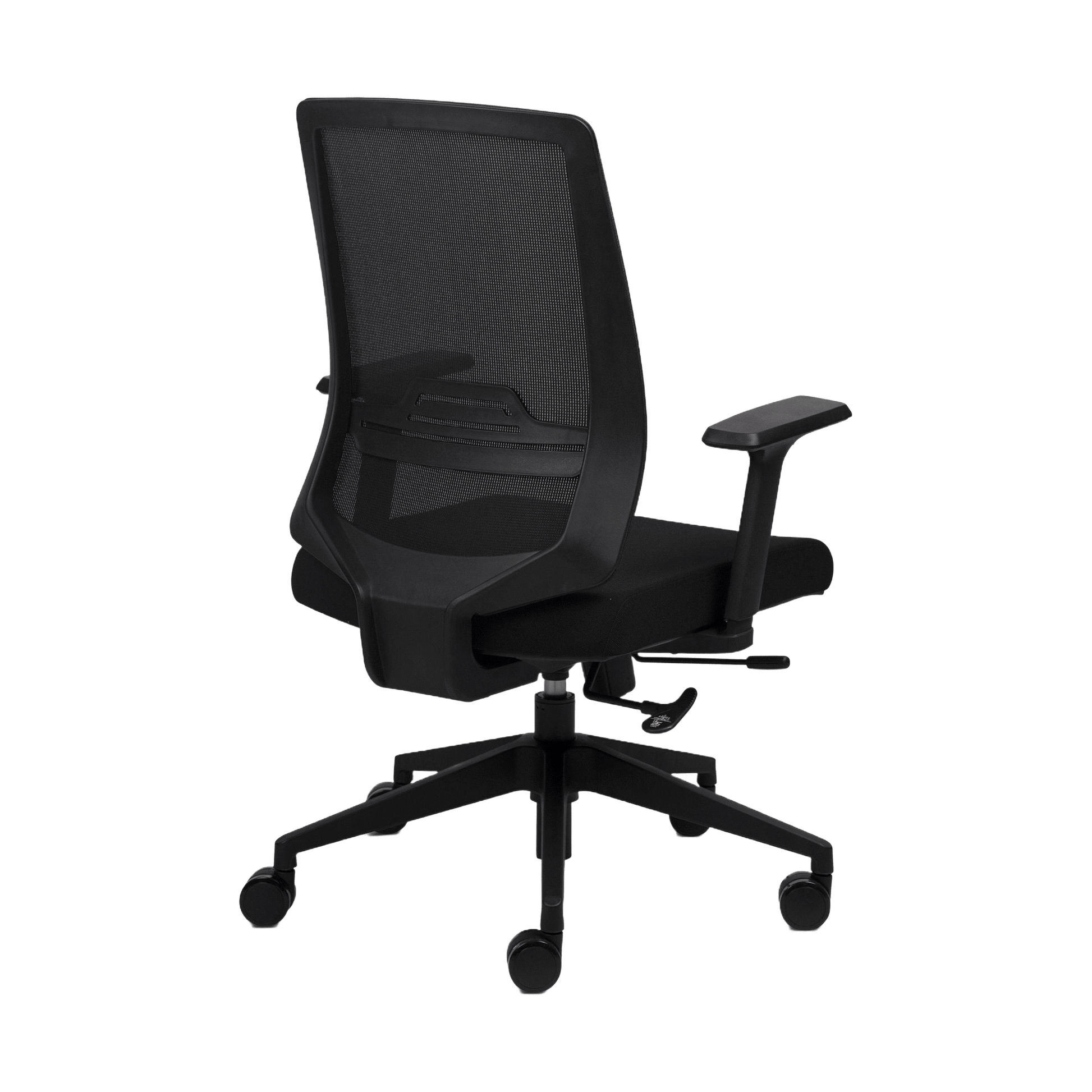 Volt Mesh Office Chair Adjustable Arms Black Plastic Base