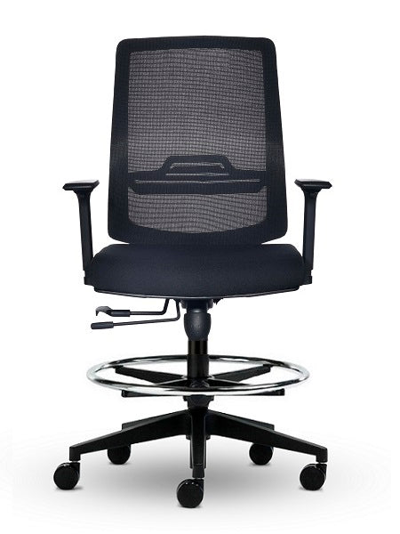 Volt Mesh Office Chair Adjustable Arms Polished Aluminium
