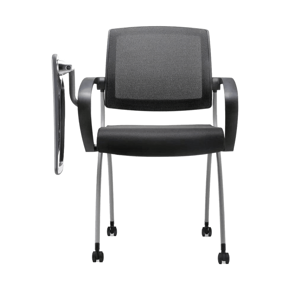 Zoom Foldable Mesh Chair With Tablet Arm - Office Furniture Company